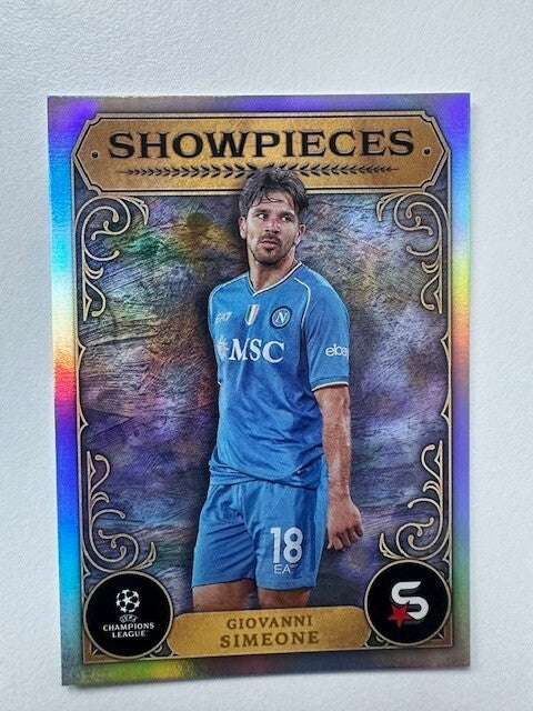 Topps Superstars 2024 23/24 Giovanni Simeone Showpieces Napoli Trading Card