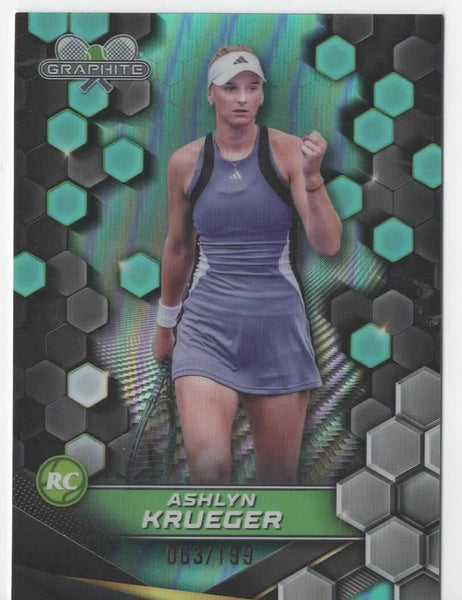 Topps 2024 Graphite Tennis Ashlyn Krueger Rookie Green Parallel Chrome Card /199
