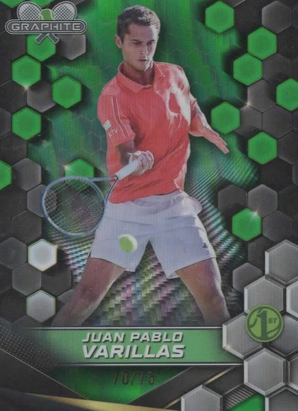 Topps 2024 Graphite Tennis Juan Pablo Varillas Parallel Green Chrome Card /75