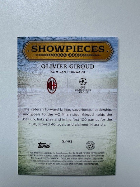Topps Superstars 2024 23/24 Oliver Giroud Showpieces AC Milan Trading Card