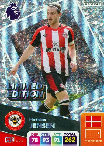 Panini Premier League Adrenalyn XL 2024/2025 Mathias Jensen Brentford Limited