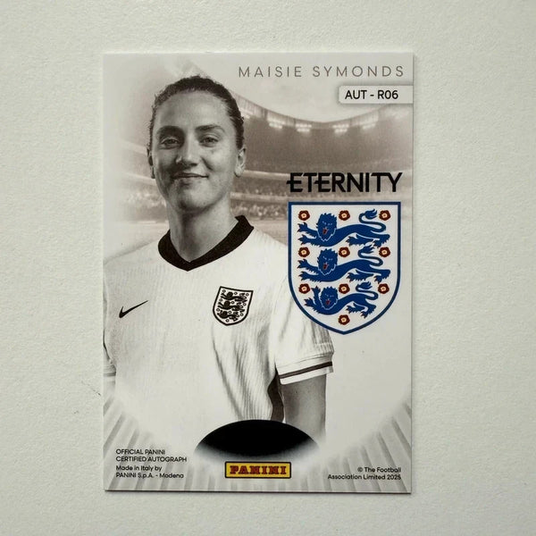 Panini Eternity Lionesses 2025 Maisie Symonds England Auto Autograph Rookie Card