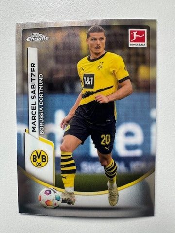 Topps Chrome Bundesliga 2023/24 Marcel Sabitzer Borussia Dortmand Card No 24