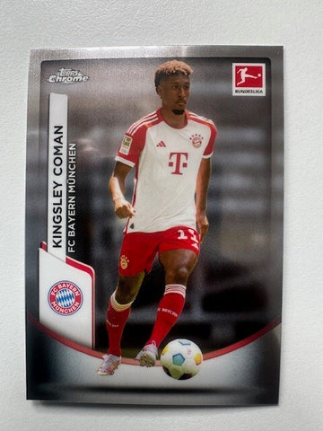 Topps Chrome Bundesliga 2023/24 Kingsley Coman Bayern Munich Card No 87