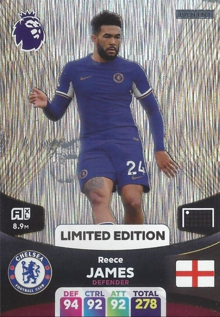 Panini Premier League Adrenalyn 2024 23 Reece James Limited Edition Trading Card