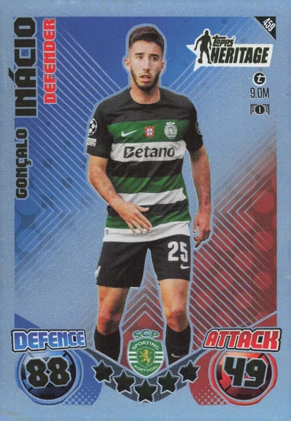 Topps Match Attax 2024/2025 24/25 Goncalo Ignacio Heritage Sporting Clube De
