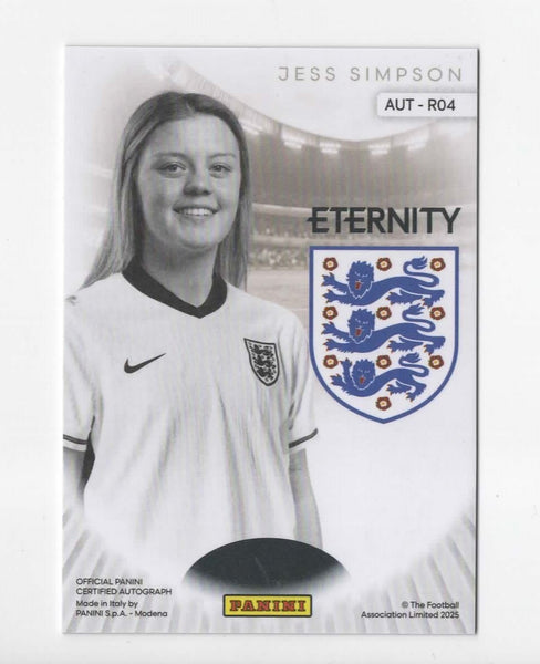 Panini Eternity Lionesses 2025 Jess Simpson England Auto Autograph Rookie Card