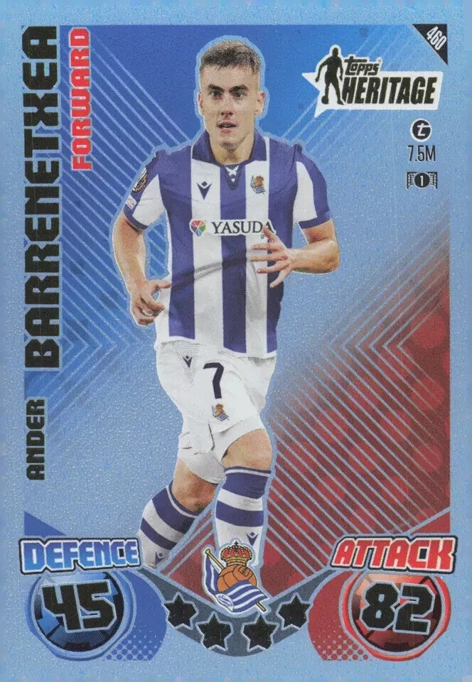 Topps Match Attax 2024/2025 24/25 Ander Barrenetxea Heritage Real Sociedad De