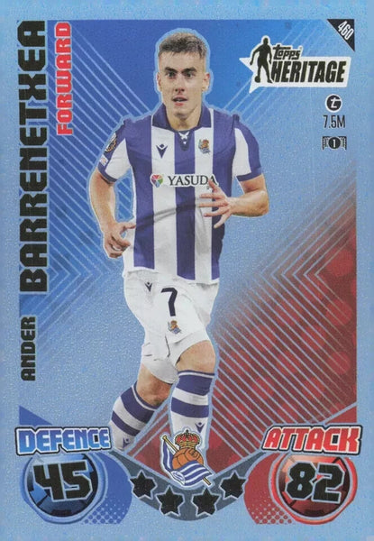 Topps Match Attax 2024/2025 24/25 Ander Barrenetxea Heritage Real Sociedad De
