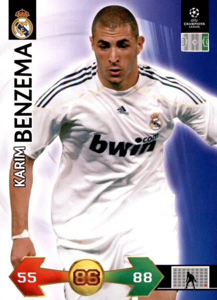 Panini Champions League Super Strikes 2009/2010 Karim Benzema Base Real Madrid