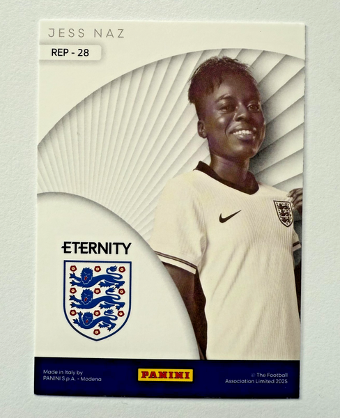 Panini Eternity Lionesses 2025 Jess Naz England Represent Magenta Card /25