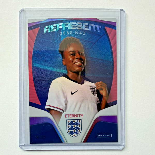 Panini Eternity Lionesses 2025 Jess Naz England Represent Magenta Card /25