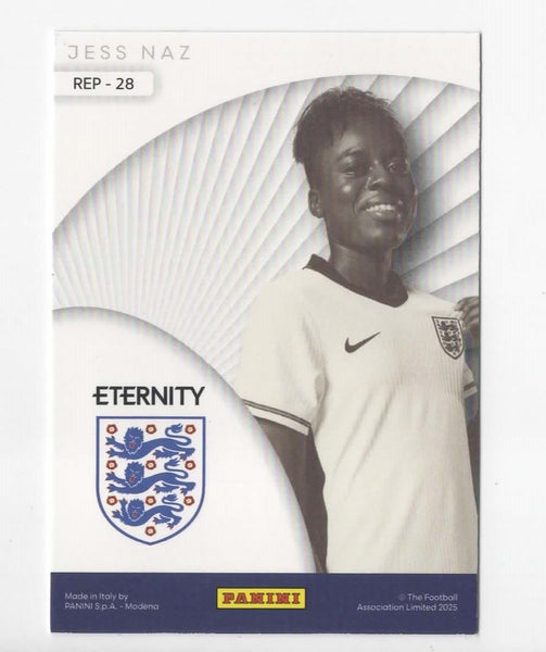 Panini Eternity Lionesses 2025 Jess Naz England Represent Magenta Card /25