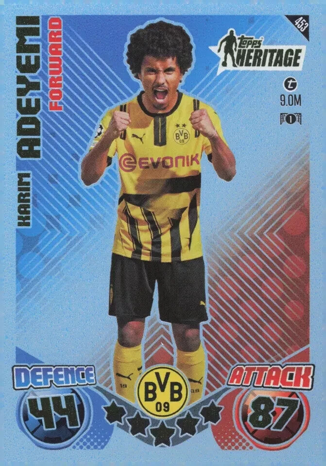Topps Match Attax 2024/2025 24/25 Karim Adeyemi Heritage Borussia Dortmund #453