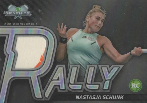 Topps 2024 Graphite Tennis Nastasja Schunk Relic Event Used Rookie Chrome Card