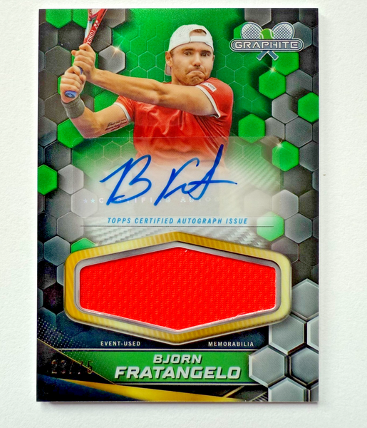 Topps 2024 Graphite Tennis Bjorn Fratangelo Relic Autograph Auto Rare Card 26/75