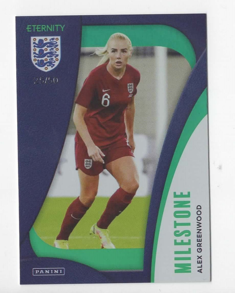 Panini Eternity Lionesses 2025 Alex Greenwood England Milestone Green Card /50
