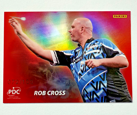 Panini PDC Premier League 2025 Rob Cross Red Precision /100 Darts Card