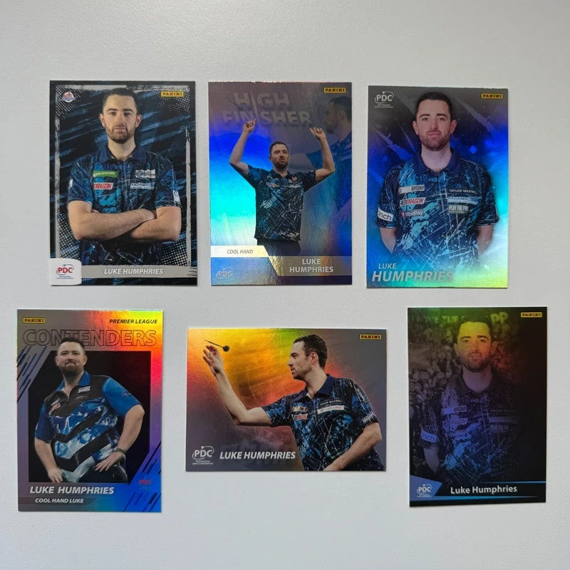 Luke Humphries PDC Panini Darts Trading Card Bundle – 6 Card Collection