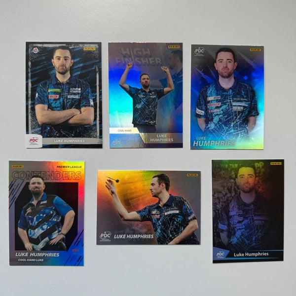 Luke Humphries PDC Panini Darts Trading Card Bundle – 6 Card Collection