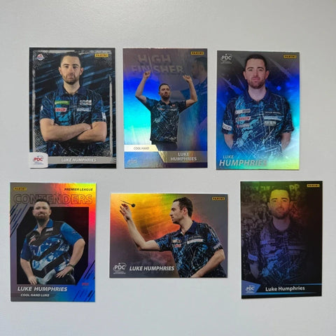 Luke Humphries PDC Panini Darts Trading Card Bundle – 6 Card Collection