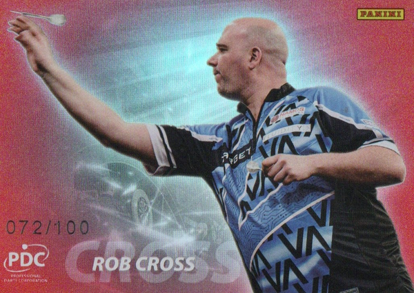 Panini PDC Premier League 2025 Rob Cross Red Precision /100 Darts Card