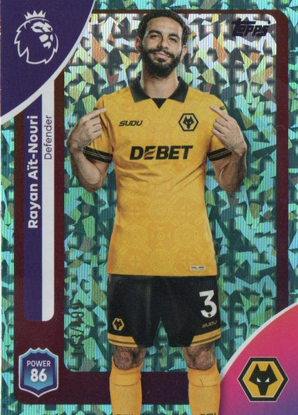Topps Premier League 25/26 2026 Rayan Ait-Nouri Wolves Green Parallel Card /499