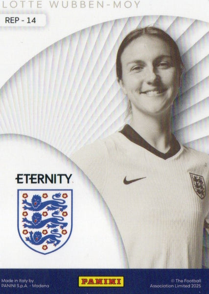 Panini Eternity Lionesses 2025 Lotte Wubben-Moy England Represent Green Card /50
