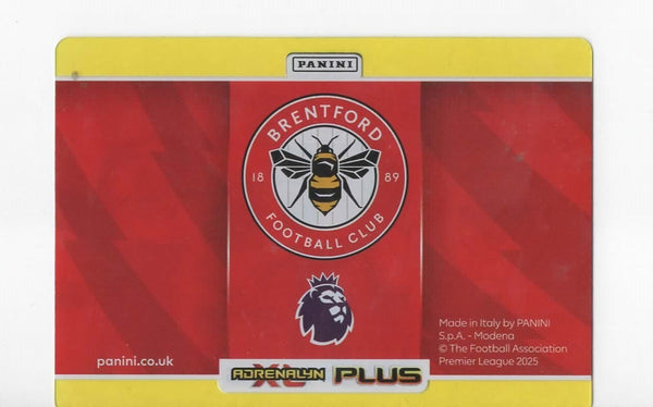 Panini Premier League Adrenalyn XL Plus 2025 Brentford Chemistry Parallel /299