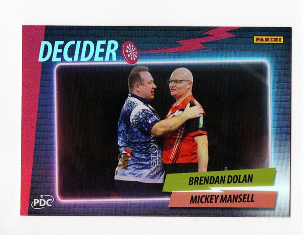 Panini 2026 PDC World Championship Darts Dolan Mansell Decider Card /50