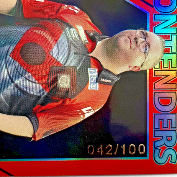 2025 Panini PDC Premier League Darts Stephen Bunting RED Contenders /100