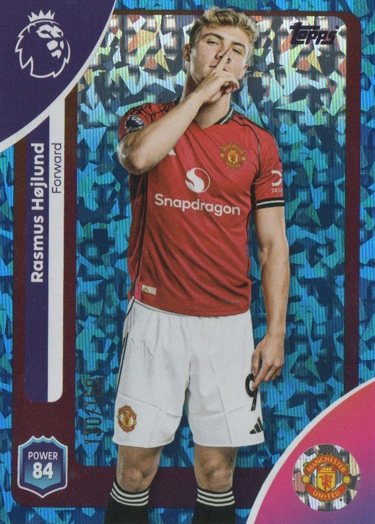 Topps Premier League 25/26 Rasmus Hojlund Manchester United Blue Card /150