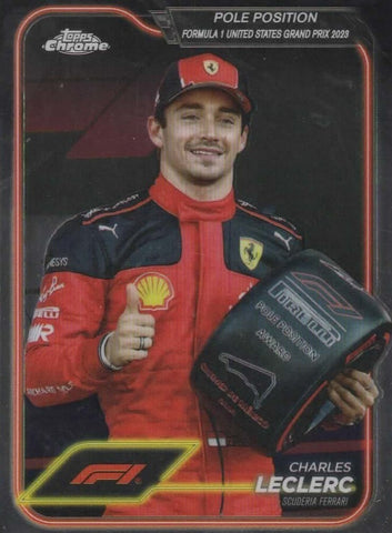 Topps Chrome Formula 1 2024 Charles Leclerc Pole Position United States #155