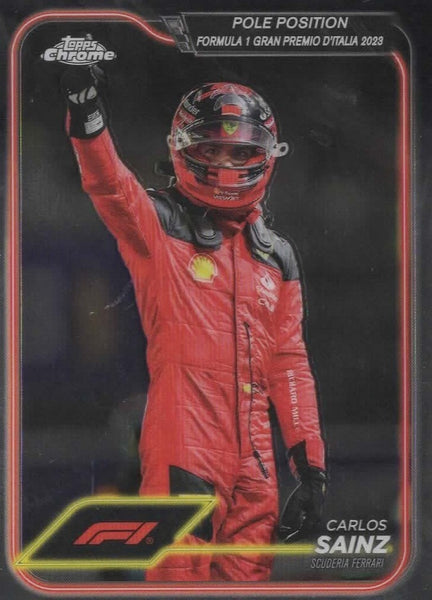 Topps Chrome Formula 1 2024 Carlos Sainz Pole Position Gran Premio D'Italia 2023