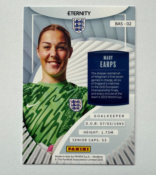 Panini Eternity 2025 Mary Earps Base Magenta /25 England Lionesses Card