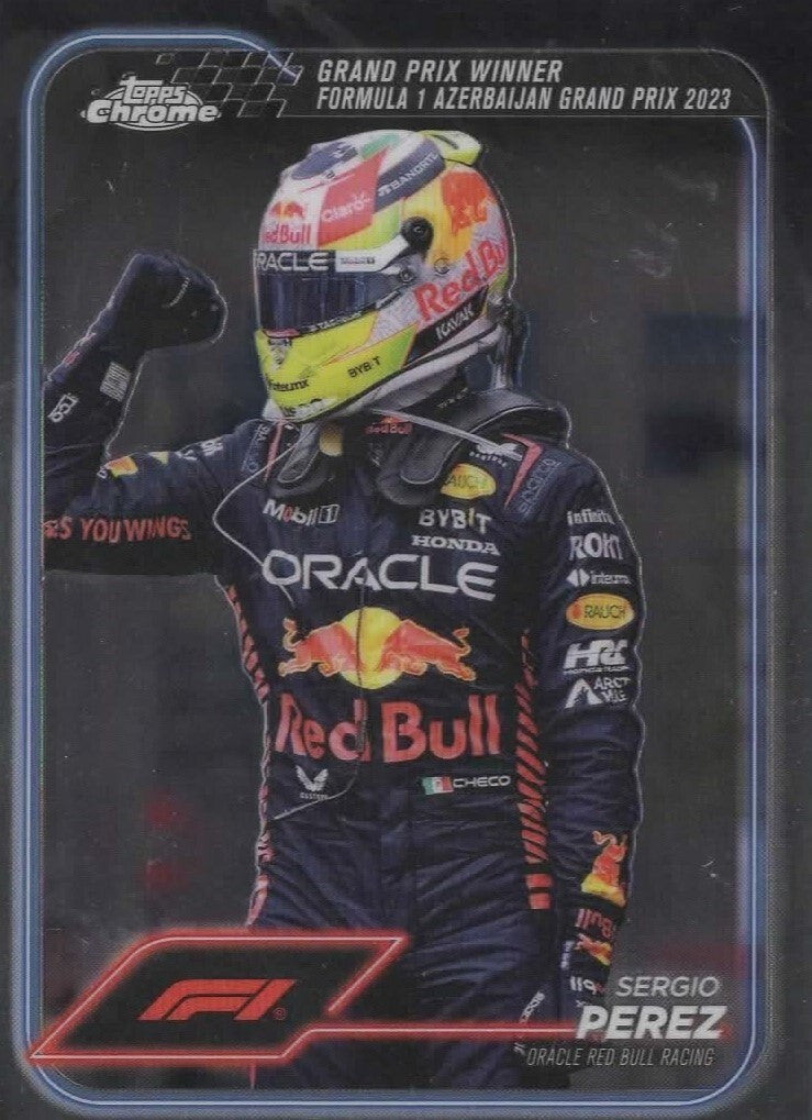 Topps Chrome Formula 1 2024 Sergio Perez Grand Prix Winner Azerbaijan 2023 #146