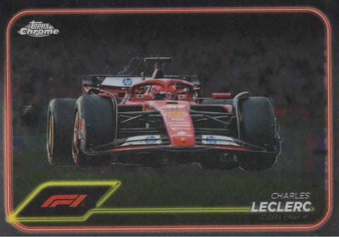 Topps Chrome Formula 1 2024 Charles Leclerc Ferrari Card #75