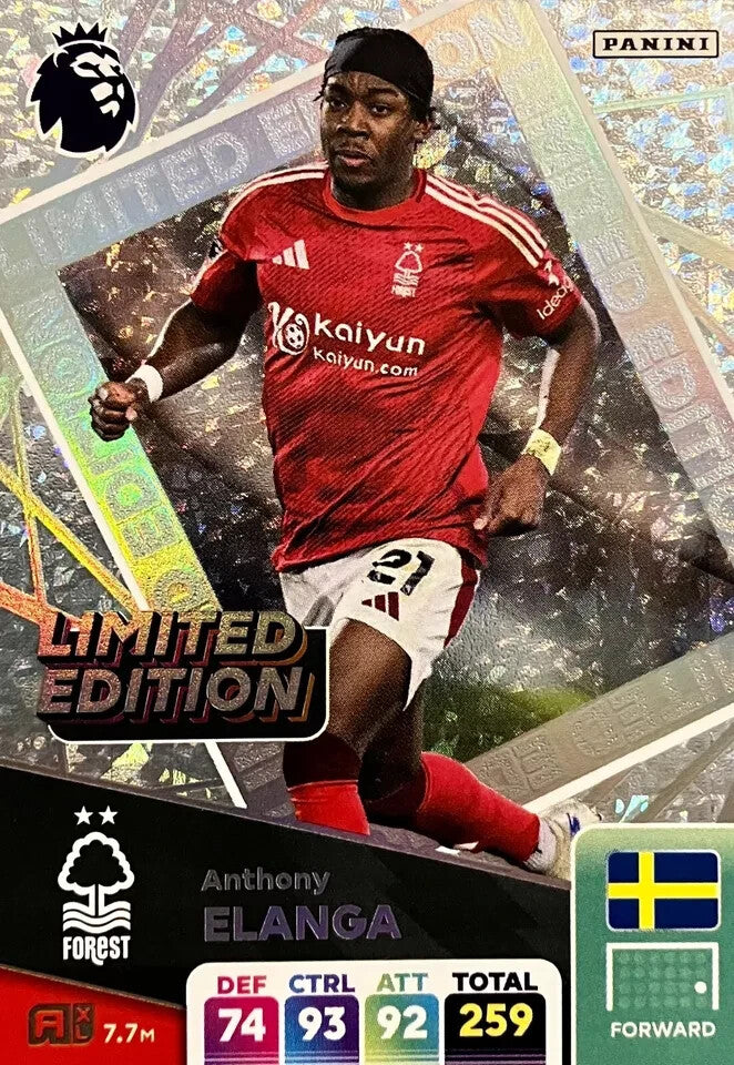 Panini Premier League Adrenalyn XL Anthony Elanga Limited Edition 2024/2025 Card