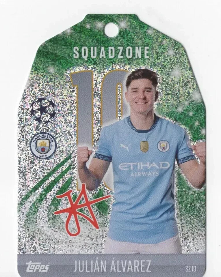 Topps Match Attax 2024/2025 24/25 Julian Alvarez Manchester City Squadzone SZ 19
