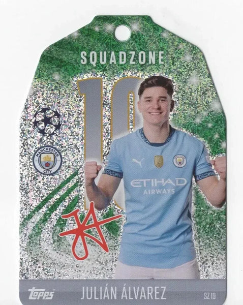 Topps Match Attax 2024/2025 24/25 Julian Alvarez Manchester City Squadzone SZ 19