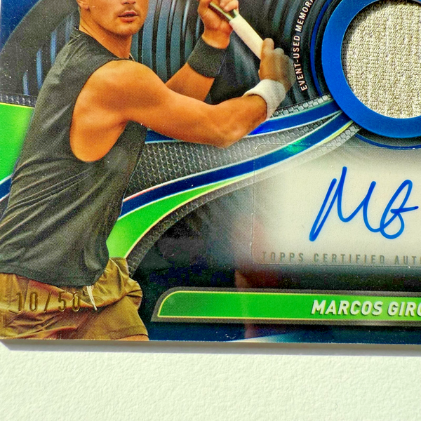 Topps 2024 Graphite Tennis Marcos Giron Relic Autograph Auto Rare Chrome /50