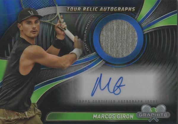 Topps 2024 Graphite Tennis Marcos Giron Relic Autograph Auto Rare Chrome /50