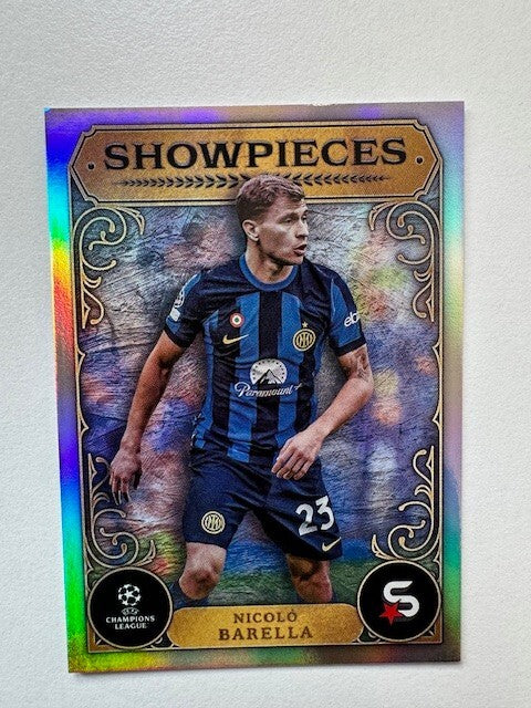 Topps Superstars 2024 23/24 Nicola Barella Showpieces Inter Milan Card