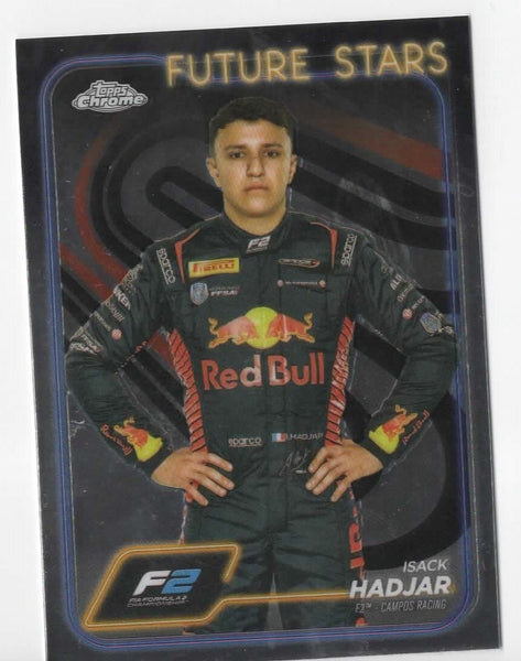 Topps Chrome Formula 1 2024 Isack Hadjar F2 Camps Racing Future Stars Card #41