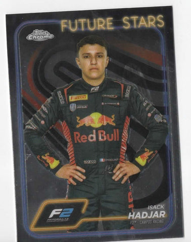 Topps Chrome Formula 1 2024 Isack Hadjar F2 Camps Racing Future Stars Card #41