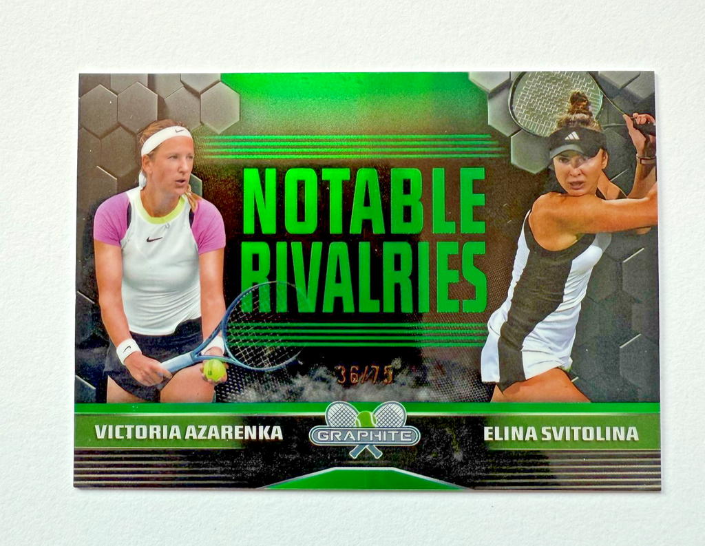 Topps 2024 Graphite Tennis Azarenka Svitolina Notable Rivalries Refractor 36/75