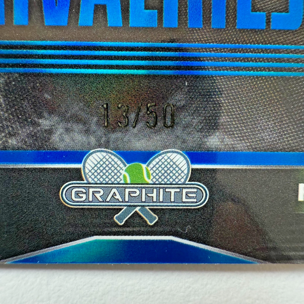 Topps 2024 Graphite Tennis Shelton Tiafoe Notable Rivalries Chrome Card 13/50