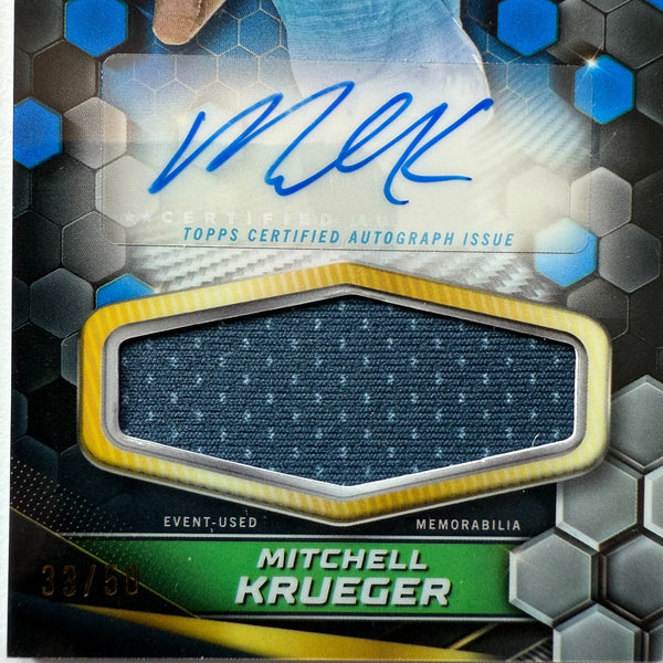 Topps 2024 Graphite Tennis Mitchell Krueger Relic Autograph Auto Rare Card 33/50