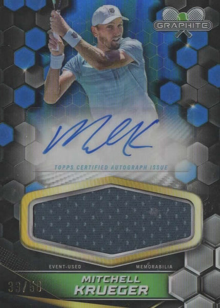 Topps 2024 Graphite Tennis Mitchell Krueger Relic Autograph Auto Rare Card 33/50