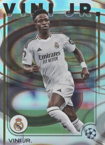 Topps UCC Flagship 2024/25 Vini JR. Flowfractor Parallel Real Madrid Card